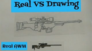 Step by step drawing of AWM