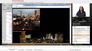 "Fixed Positioning" | Dreamweaver CS6 with Educator.com