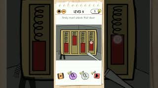 Brain test 2 level 9 || prison escape, andy must unlock that
door.brain tricky stories escape walkthrough 9brain pr...