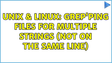 Unix & Linux: grep