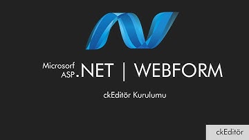 Asp.net WebForm ckEditör Kurulumu | C#