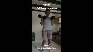 RUTINA FULL BODY EN CASA CON PESO (9 minutos) | rutina en pareja