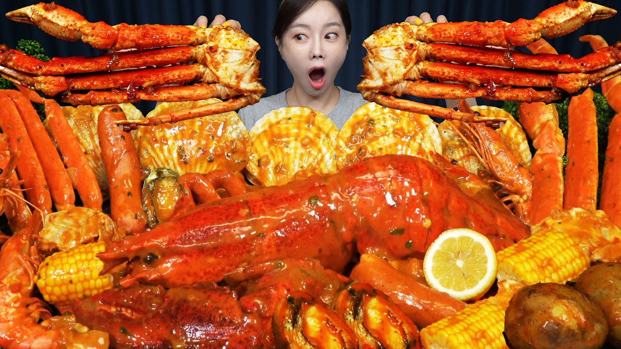 해물폭탄 💥 마크니 커리로 만든 랍스터 해물 씨푸드보일 레시피 & 먹방 Curry Lobster Seafood Boil Recipe Mukbang ASMR Ssoyoung