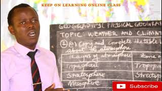 PHYSICAL  GEOGRAPHY (Questions Weather  and climate EP 2 C)