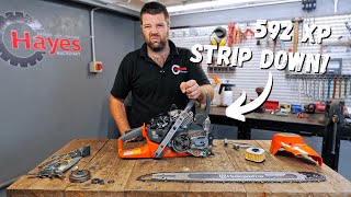 Husqvarna 592 XP Chainsaw In Depth Technical Detail!