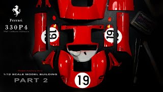 [Part 2] Ferrari 330P4 | Model Factory Hiro | 1/12 | Scale Model Building | ASMR