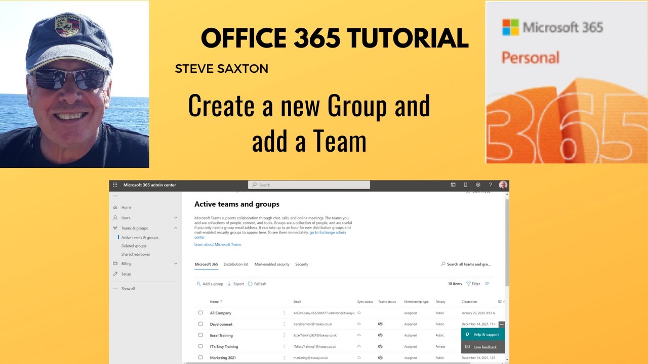 This Video Explains How To Create A Group In Microsoft Office 365 YouTube