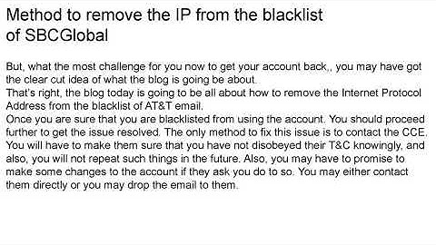 How To fix sbc ip blacklist