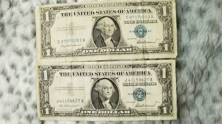 What is a silver certificate one dollar bill