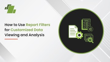How to use Report filters for Customized Data viewing and Analysis ?
