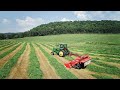 Mowing 2nd Cut Bottom Ground - KUHN 4061 TCD