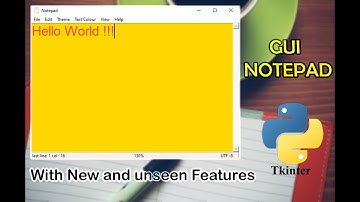 GUI Notepad using python || tkinter notepad || Project Maker