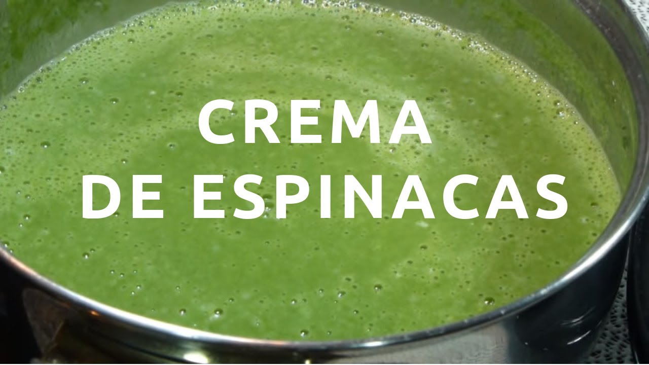 Crema De Espinacas Receta Casera Facil Youtube