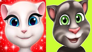 My Talking Tom Vs My Talking Angela Talking Angela Great Makeover 2024 Tomangela Christmas Ep4223