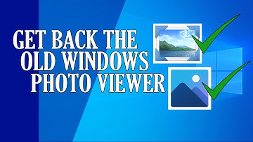 Guide on how to get back the old windows photo viewer on Windows 10