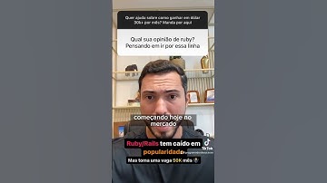 Vale a pena um dev estudar ruby? #developer #dev