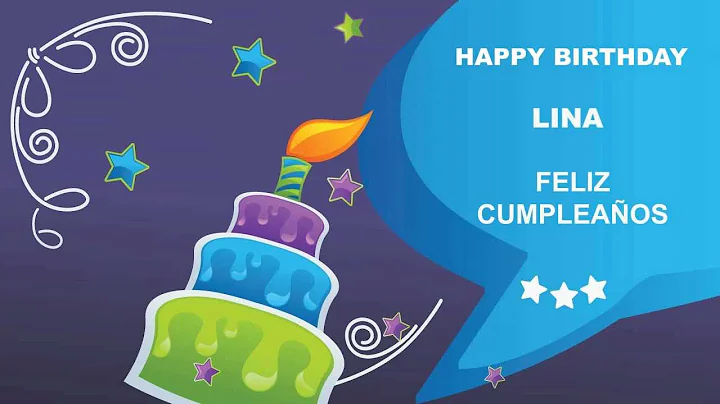 Lina - Card Tarjeta - Happy Birthday