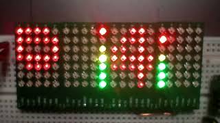 ATtiny1604 5x7 matrix display modules.
