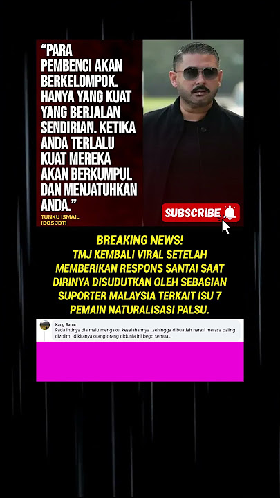 POV: TMJ Remains Relaxed Even Though Malaysia Is in an Uproar 🔥😂