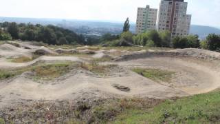 Спортивная площадка бмх земляной трек в Кошице / Bmx dirt track in Kosice