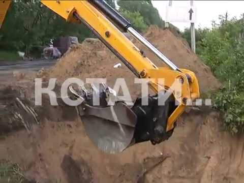 Провал грунта произошел на дороге Дзержинск-Нижний Новгород