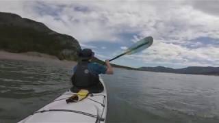 Kayaking on Barrier Lake