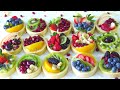 The Best Fruit tart recipe | Homemade mini fruit tarts [ASMR]