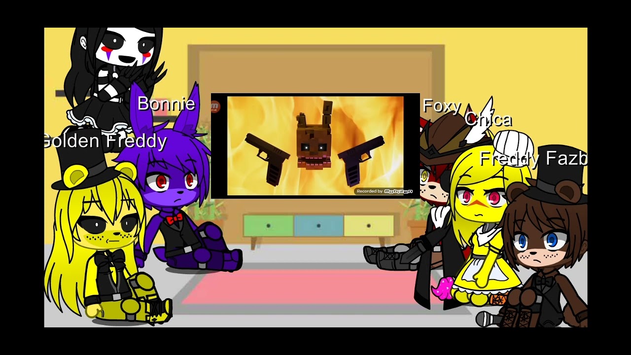 Fnaf and Puppet react to Just an attraction Minecraft animation