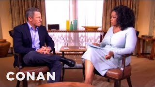 Oprah's Contentious Lance Armstrong Interview | CONAN on TBS