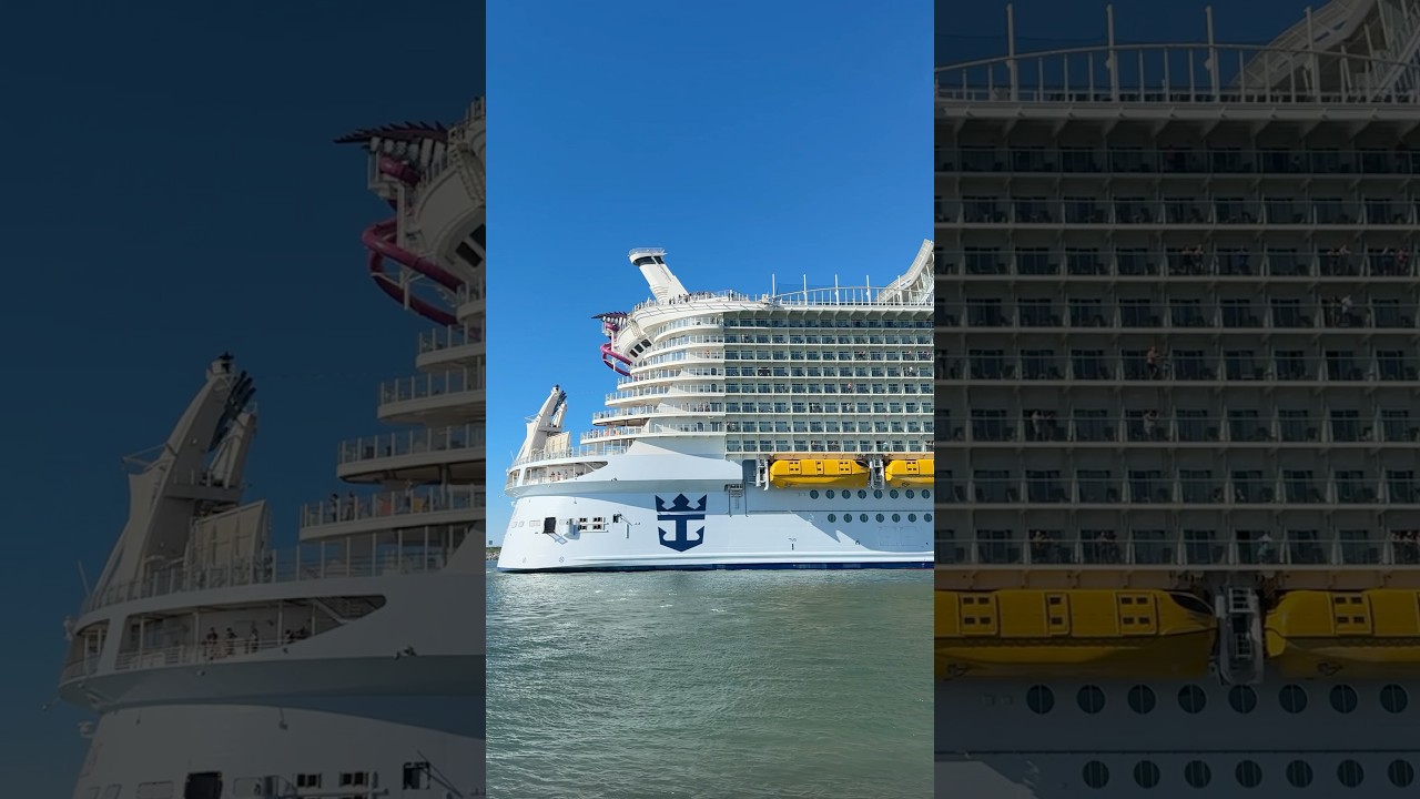 Harmony of the Seas departing Port Canaveral! #portcanaveral #harmonyoftheseas #royalcaribbean