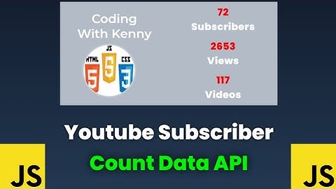 Javascript API Project || Youtube Subscriber Count & MORE Statistics