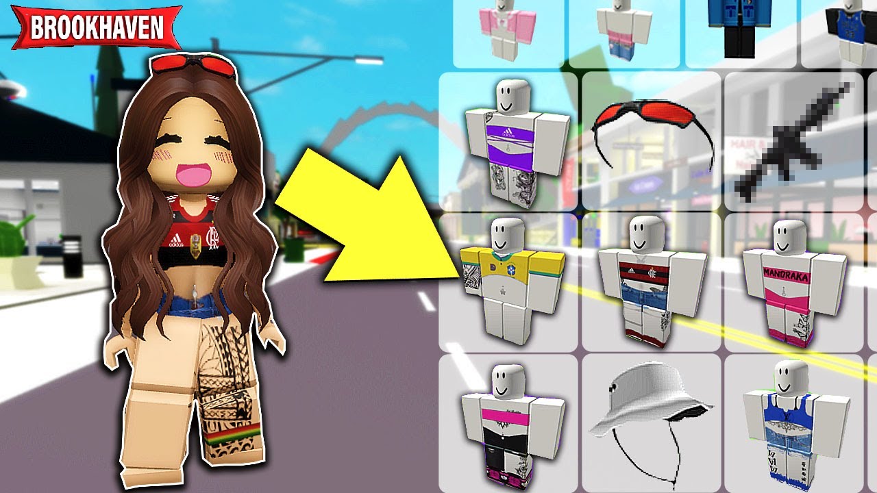 COMO ADICIONAR CÓDIGOS ID DE ROUPAS +10 CÓDIGOS DE ID DE ROUPA PARA  BROOKHAVEN 🏡 RP ROBLOX 🤩 