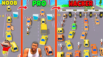 NOOB vs PRO vs HACKER in IDLE HIGHWAY with SHINCHAN and CHOP