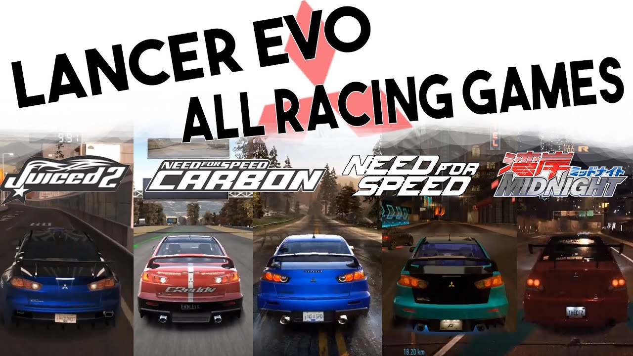 LANCER EVO {VS} ALL RACING GAMES 2005-2015 - YouTube