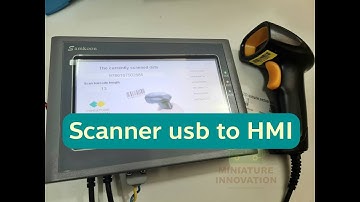 HMI Samkoon SK070HE ใช้งานกับ Scanner barcode USB สื่อสารผ่าน USB