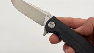 Shirogorov Knives Soft Overkill - M398 - Black Canvas Micarta (RJ Martin Design) Knife From Recon 1