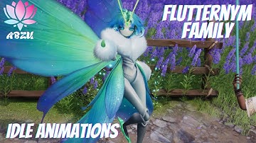 Flutternym family twined idle animations (Aniimo Closed Beta Test 1)