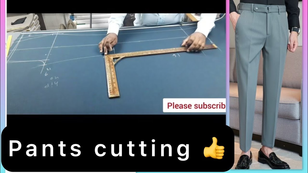 Latest Gents pant cutting video men's pant cutting in hindi pant ki