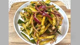 2 Ingredient Cucumber and Onion Salad | Easy Asian Cucumber Salad