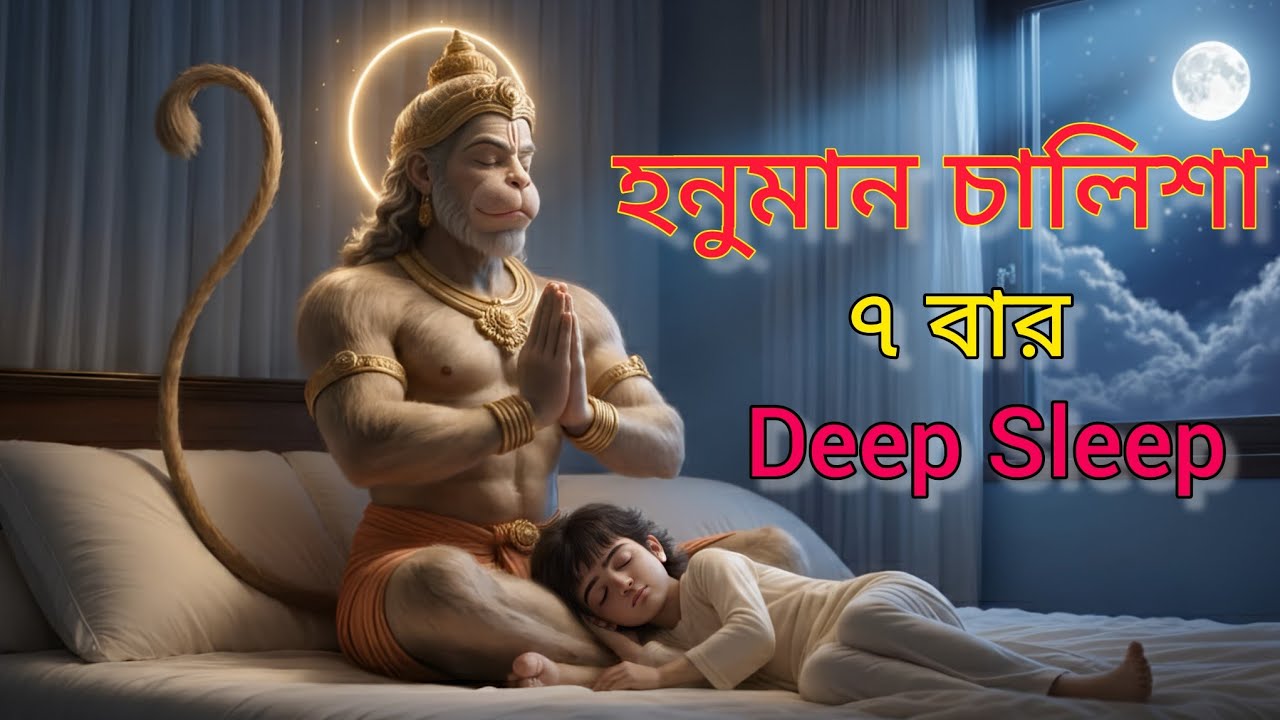 ঘুমানোর আগে হনুমান চালিশা | Hanuman Chalisa 7 Times for Peaceful Sleep #hanumanchalisa 