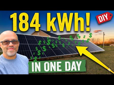 My DIY Solar System Just Set a Massive New Record: 184kWh in One Day!