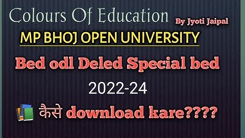 download bhoj open University study material