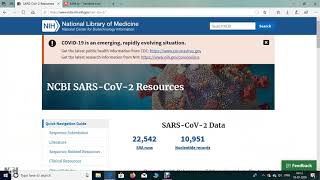 RETRIEVAL OF GENE SEQUENCE FROM NCBI DATABASE | CORONA VIRUS