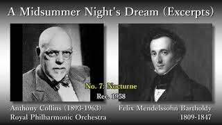 Mendelssohn: A Midsummer Night's Dream (Excerpts), Collins & RPO (1958) メンデルスゾーン 真夏の夜の夢(抜粋) コリンズ