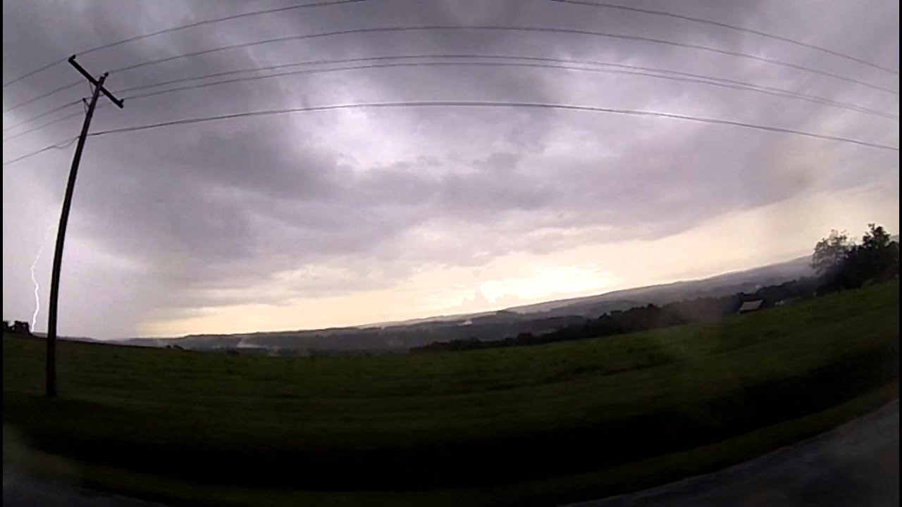 storm cloud time lapse and lightning - YouTube