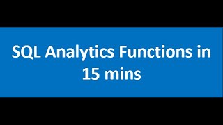 Celebrity SQL Analytics Functions Profile