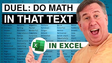 Excel - Master Math in Text with VBA Macro & Excel - Dueling Excel - Episode 1770