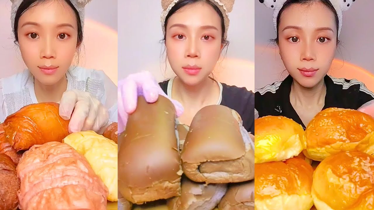 Chinese Bun Eating Show Food ASMR Mukbang #61