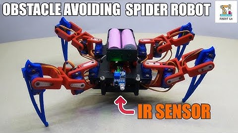Arduino Obstacle Avoiding Spider Robot Using IR Sensor | 12 DOF Spider robot | Quadruped | Robot Lk