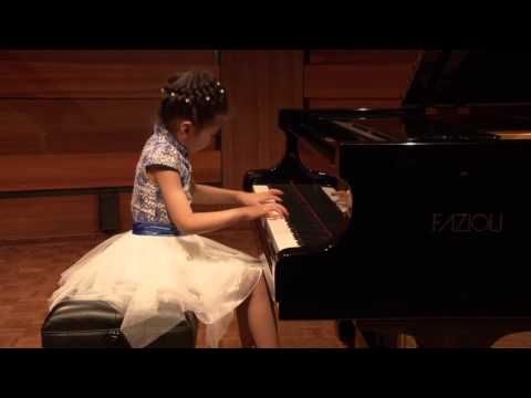 J.S. Bach Invention no.14 by Anwen Deng (6 yrs old)